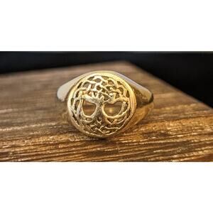 Marked 925 Sterling Silver Minimalist Tree of Life Ring Size 5.75